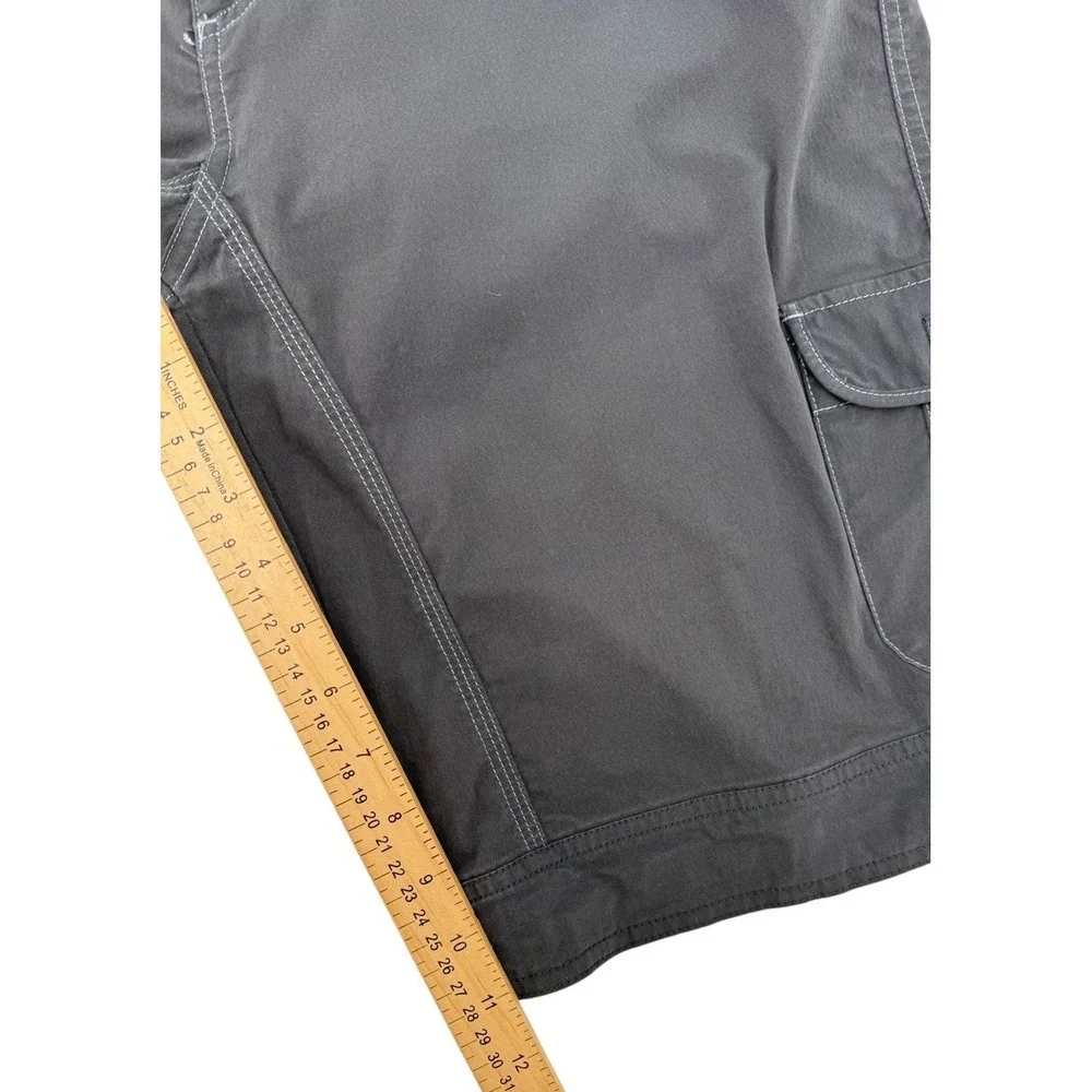 Kuhl Gray Cargo Shorts Women 14 Hiking Trail Outdoor Utility Stretch Bermuda 17S